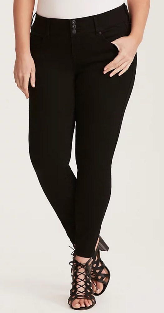 Torrid Premium Stretch Black Jeggings 22